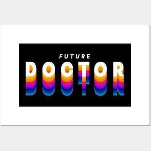 future doctor in gradient color Posters and Art